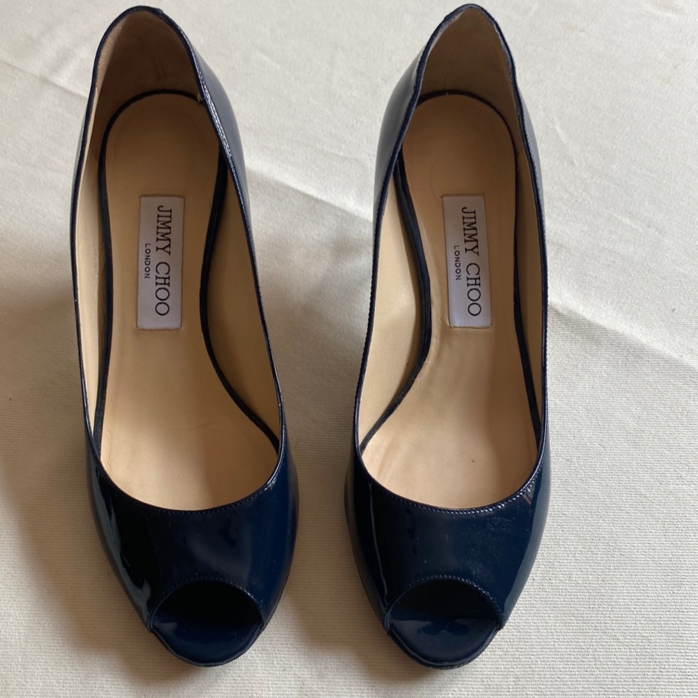 Jimmy Choo peep toe pumps